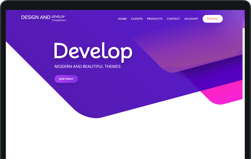 Modern Landing Page with CSS Animations